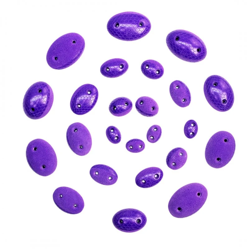 Eclipses Hard — set de agarres Euroholds, morado